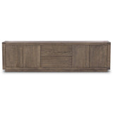 Warby Media Console, Worn Oak-High Fashion Home