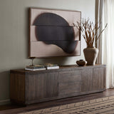 Warby Media Console, Worn Oak-High Fashion Home