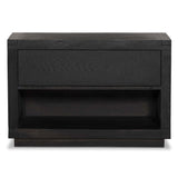 Warby Nightstand, Worn Black-Furniture - Bedroom-High Fashion Home