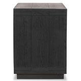 Warby Nightstand, Worn Black-Furniture - Bedroom-High Fashion Home