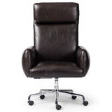 Wayland Leather Desk Chair, Sonoma Black-Furniture - Office-High Fashion Home