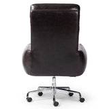 Wayland Leather Desk Chair, Sonoma Black-Furniture - Office-High Fashion Home