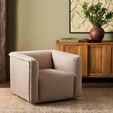 Wellborn Swivel Chair, Kerbey Camel-Furniture - Chairs-High Fashion Home