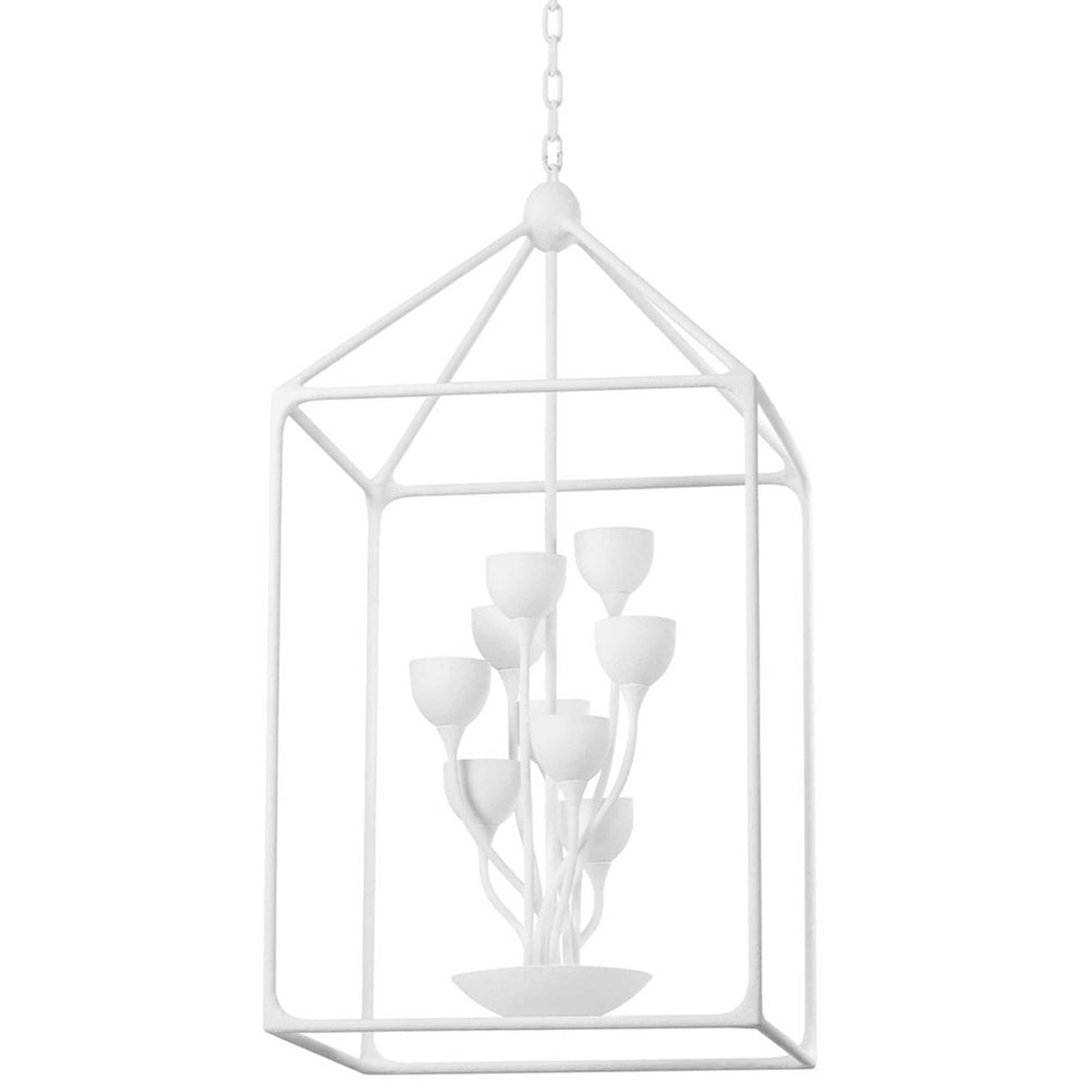 Westwood 12 Light Lantern, Gesso White-Lighting-High Fashion Home