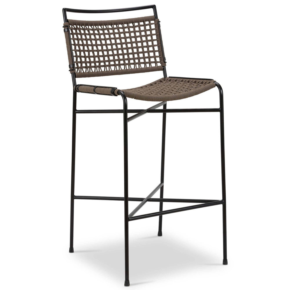 Wharton Outdoor Bar Stool, Earth Rope-Furniture - Dining-High Fashion Home