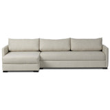 Wickham Left Chaise Sleeper Sectional w/Storage, Alameda Snow-Furniture - Sofas-High Fashion Home