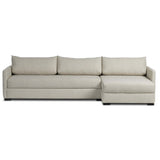 Wickham Right Chaise Sleeper Sectional w/Storage, Alameda Snow-Furniture - Sofas-High Fashion Home