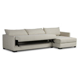 Wickham Right Chaise Sleeper Sectional w/Storage, Alameda Snow-Furniture - Sofas-High Fashion Home