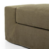 Wide Arm Slipcover Bench, Brussels Coffee-Furniture - Chairs-High Fashion Home