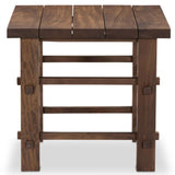 Wide Plank End Table, Warm Brown-Furniture - Accent Tables-High Fashion Home