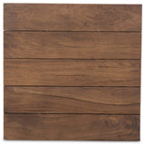 Wide Plank End Table, Warm Brown-Furniture - Accent Tables-High Fashion Home