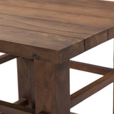 Wide Plank End Table, Warm Brown-Furniture - Accent Tables-High Fashion Home