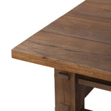 Wide Plank Square Coffee Table, Warm Brown-Furniture - Accent Tables-High Fashion Home