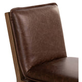 Wilmington Leather Dining Chair, Havana Brown, Set of 2-Furniture - Dining-High Fashion Home