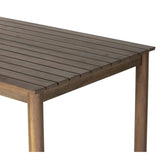 Wilson 84" Outdoor Dining Table, Ashen Acacia