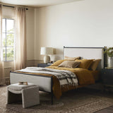 Xander Bed, Savoy Parchment-Furniture - Bedroom-High Fashion Home