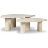 Zion Coffee Table Set, Cream-Furniture - Accent Tables-High Fashion Home