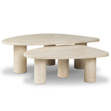 Zion Coffee Table Set, Cream-Furniture - Accent Tables-High Fashion Home