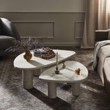 Zion Coffee Table Set, Cream-Furniture - Accent Tables-High Fashion Home