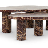 Zion Coffee Table Set, Merlot-Furniture - Accent Tables-High Fashion Home