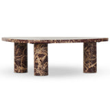 Zion Large Coffee Table, Merlot-Furniture - Accent Tables-High Fashion Home