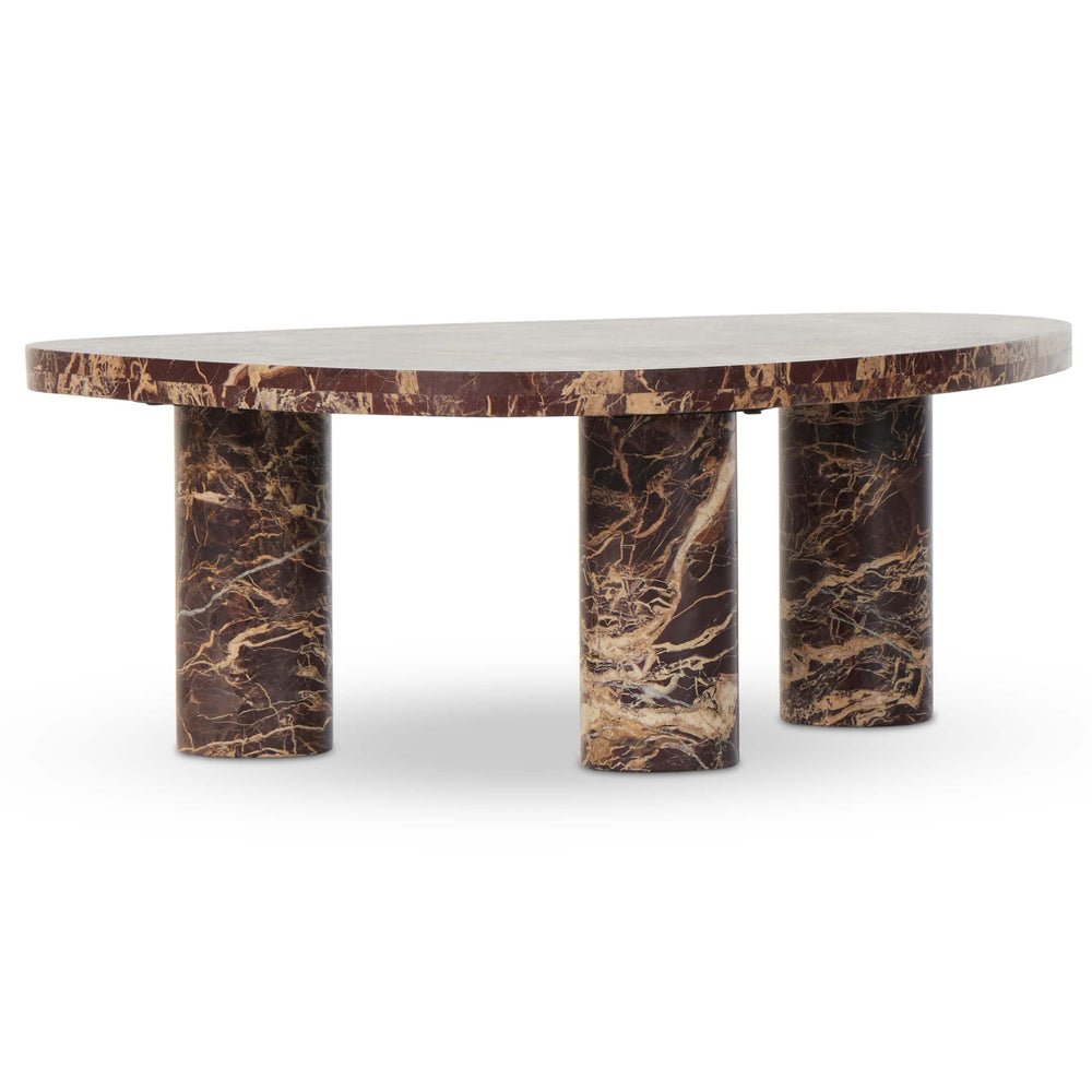 Zion Small Coffee Table, Merlot-Furniture - Accent Tables-High Fashion Home