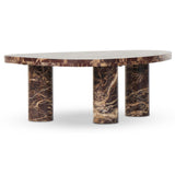 Zion Small Coffee Table, Merlot-Furniture - Accent Tables-High Fashion Home