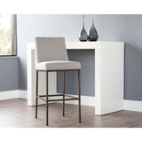 Leighland Counter Stool, Light Grey