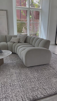 Renzo Sectional, Synergy Oatmeal