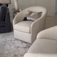 Arlo Swivel Chair, Warwick Oyster