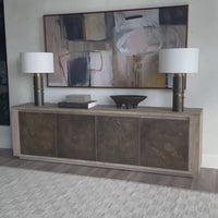 Redondo Media Console, Bleached Alder