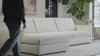 Miller 4 Piece Sectional, Nomad Snow