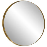 Encircle Mirror, Brass-Accessories-High Fashion Home