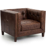 Abbott Club Leather Chair, Cigar-Furniture - Chairs-High Fashion Home