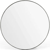 Bellvue Large Round Mirror, Black-Accessories-High Fashion Home