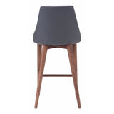 Moor Counter Chair, Dark Gray - Furniture - Dining - High Fashion Home