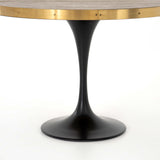 Evans Bistro Table, Reclaimed Burnt Oak-Furniture - Dining-High Fashion Home