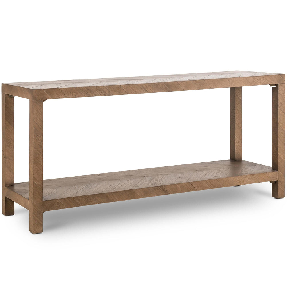 Lamar Console Table, Matte Brown Veneer-Furniture - Accent Tables-High Fashion Home