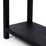 Lamar Console Table, Drifted Matte Black