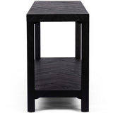 Lamar Console Table, Drifted Matte Black