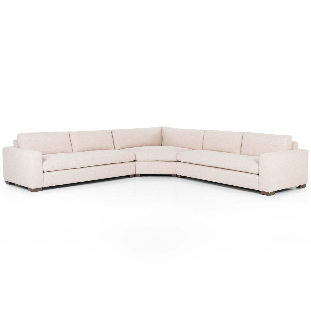 Boone Large Sectional, Thames Cream-Furniture - Sofas-High Fashion Home