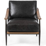 Kennedy Leather Chair, Sonoma Black-Furniture - Chairs-High Fashion Home