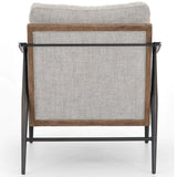 Kennedy Chair, Gabardine Grey-Furniture - Chairs-High Fashion Home