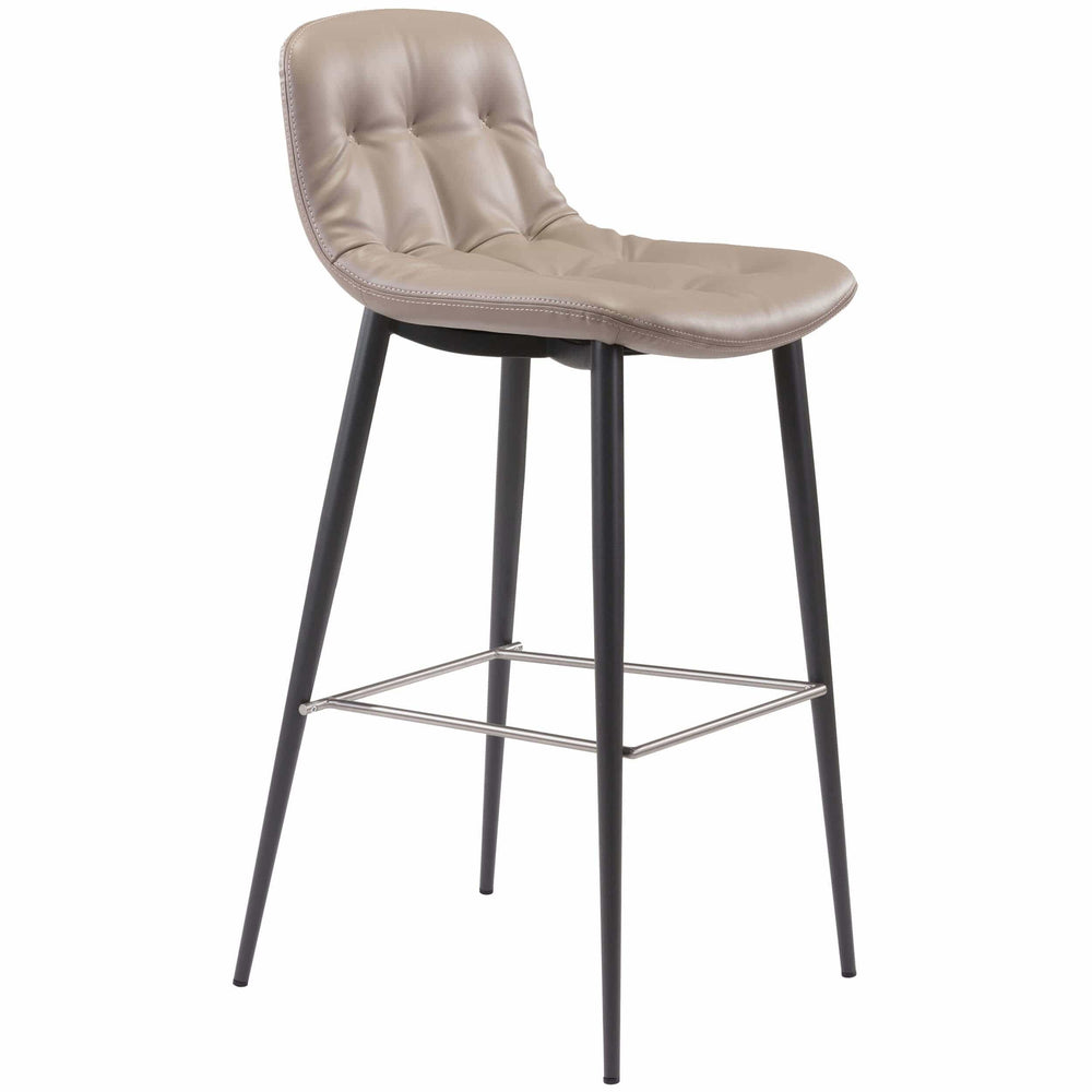 Tangiers Bar Stool, Taupe (Set of 2) - Furniture - Zuo Modern