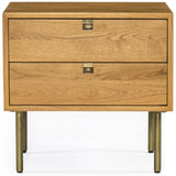 Carlisle Nightstand, Natural Oak-Furniture - Bedroom-High Fashion Home