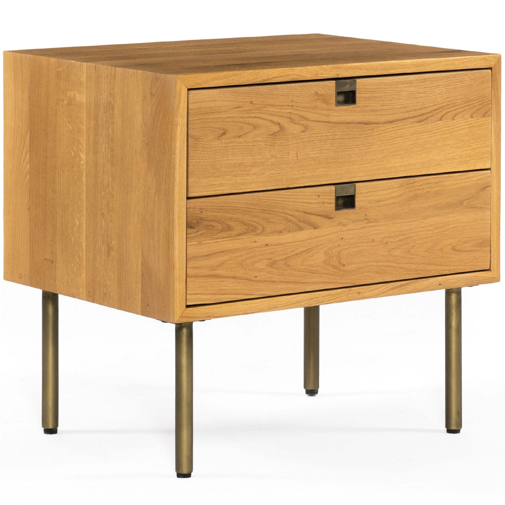 Carlisle Nightstand, Natural Oak-Furniture - Bedroom-High Fashion Home