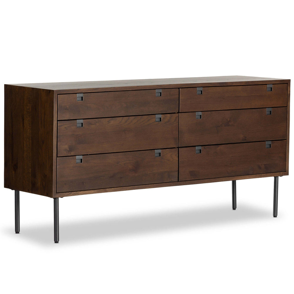 Carlisle 6 Drawer Dresser, Russet Oak