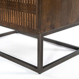 Kelby Cabinet Nightstand, Vintage Brown-Furniture - Bedroom-High Fashion Home