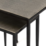 Dalston Nesting End Tables, Antique Nickel