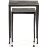 Dalston Nesting End Tables, Antique Nickel